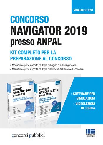 Concorso Navigator 2019 presso ANPAL. Kit completo per la preparazione al concorso  - Libro Maggioli Editore 2019, Concorsi pubblici | Libraccio.it