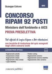 Concorso RIPAM 92 posti. Ministero dell'Ambiente e AICS. Prova preselettiva. Con espansione online