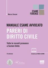 Manuale esame avvocato. Pareri di diritto civile. Con Contenuto digitale per accesso online