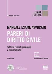 Manuale esame avvocato. Pareri di diritto civile. Con Contenuto digitale per accesso on line