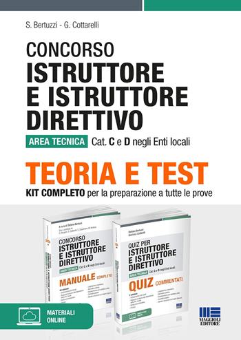Concorso Istruttore e istruttore direttivo Area tecnica Cat. C e D negli Enti locali. Kit completo per la preparazione a tutte le prove  - Libro Maggioli Editore 2022, Concorsi&Esami | Libraccio.it