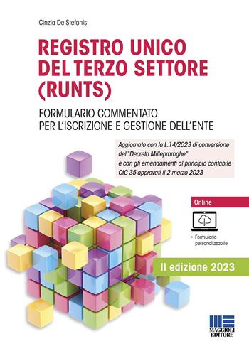 Registro unico del terzo settore (RUNTS) - Cinzia De Stefanis - Libro Maggioli Editore 2023 | Libraccio.it