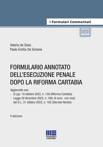 Formulario annotato del processo penale dopo la riforma Cartabia - Valerio De Gioia, Paolo Emilio De Simone - Libro Maggioli Editore 2023 | Libraccio.it