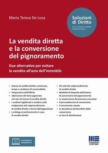 La vendita diretta e la conversione del pignoramento. Due alternative per evitare la vendita all’asta dell’immobile - Maria Teresa De Luca - Libro Maggioli Editore 2023, Soluzioni di diritto | Libraccio.it