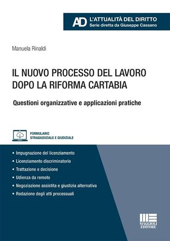 Il nuovo processo del lavoro dopo la Riforma Cartabia. Questioni organizzative e applicazioni pratiche. - Manuela Rinaldi - Libro Maggioli Editore 2024 | Libraccio.it