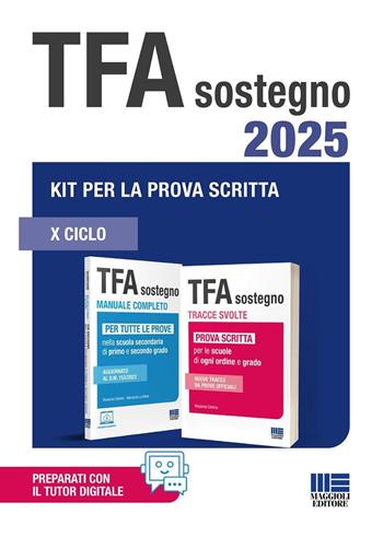Concorso TFA sostegno 2025. Kit per la prova scritta. Con tutor digitale - Rosanna Calvino, Mariasole La Rana - Libro Maggioli Editore 2025, Concorsi&Esami | Libraccio.it