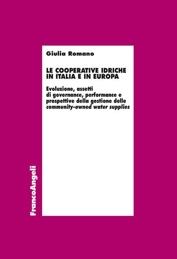 Le cooperative idriche in Italia e in Europa. Evoluzione, assetti di governance, performance e prospettive della gestione delle community-owned water supplies - Giulia Romano - Libro Franco Angeli 2019, Economia | Libraccio.it