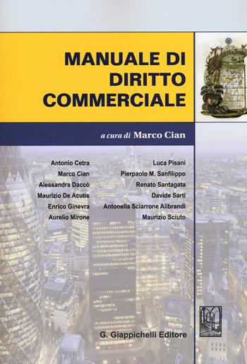 Manuale di diritto commerciale  - Libro Giappichelli 2016 | Libraccio.it