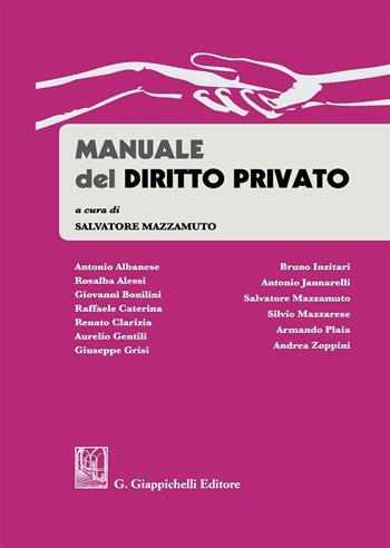 Manuale del diritto privato  - Libro Giappichelli 2016 | Libraccio.it