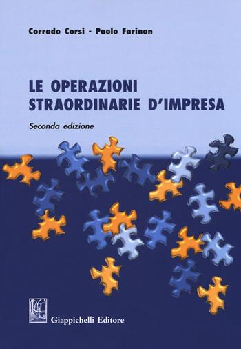 Le operazioni straordinarie d'impresa - Corrado Corsi, Paolo Farinon - Libro Giappichelli 2018 | Libraccio.it