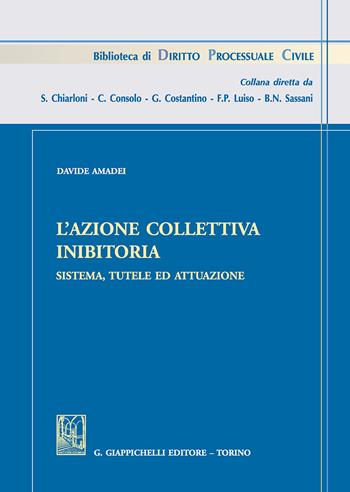 L'azione collettiva inibitoria. Sistema, tutele ed attuazione - Davide Amadei - Libro Giappichelli 2018, Biblioteca di diritto processuale civile | Libraccio.it
