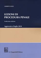 Lezioni di procedura penale