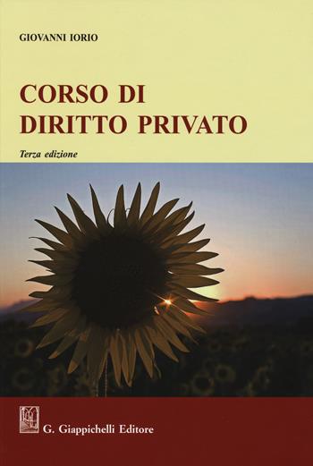 Corso di diritto privato - Giovanni Iorio - Libro Giappichelli 2018 | Libraccio.it