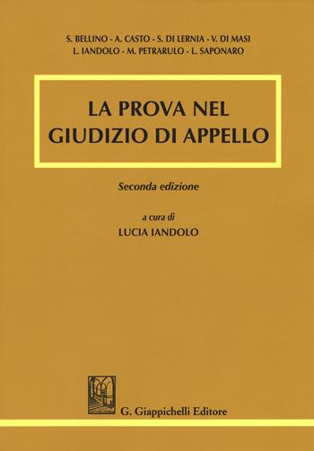 La prova nel giudizio di appello  - Libro Giappichelli 2018 | Libraccio.it