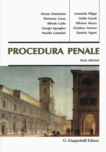 Procedura penale  - Libro Giappichelli 2018 | Libraccio.it