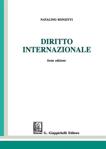 Diritto internazionale - Natalino Ronzitti - Libro Giappichelli 2019 | Libraccio.it