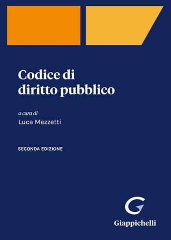 Codice di diritto pubblico  - Libro Giappichelli 2022 | Libraccio.it
