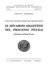 Le situazioni soggettive nel processo penale