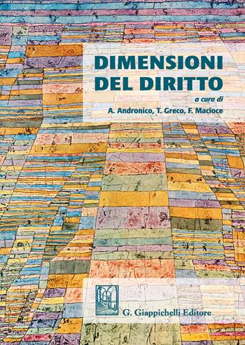 Dimensioni del diritto  - Libro Giappichelli 2019 | Libraccio.it