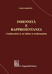 Indennità  e rappresentanza. Considerazioni su un istituto in trasformazione