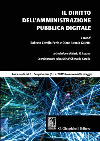 Il diritto dell'amministrazione pubblica digitale  - Libro Giappichelli 2020 | Libraccio.it