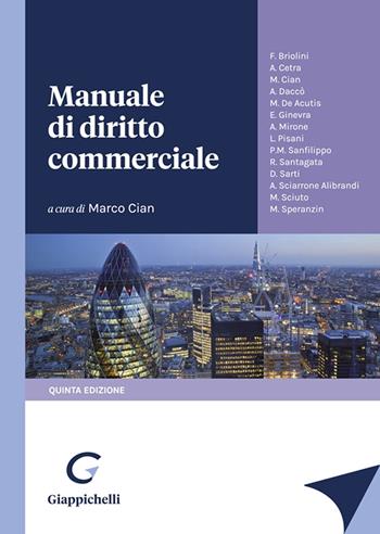 Manuale di diritto commerciale  - Libro Giappichelli 2023 | Libraccio.it