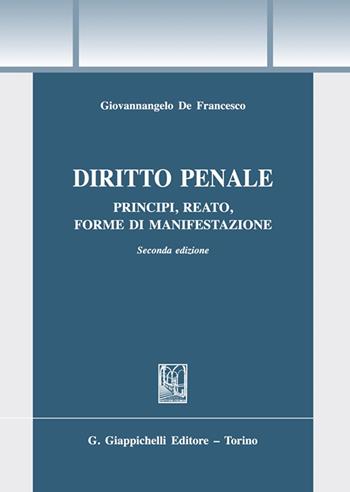 Diritto penale - Giovannangelo De Francesco - Libro Giappichelli 2022, Trittico giuridico. Sez. manuali | Libraccio.it
