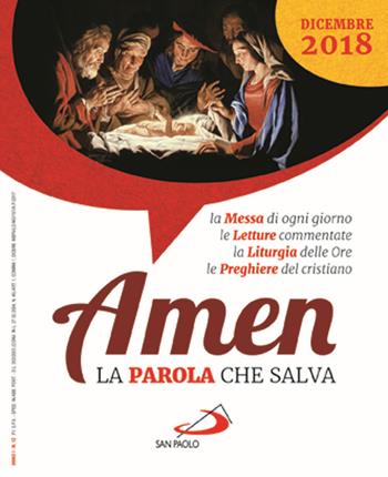 Amen. La parola che salva. Dicembre 2018 (2018)  - Libro San Paolo Edizioni 2018 | Libraccio.it