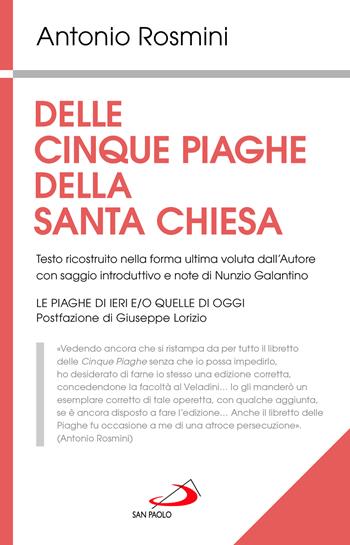Delle cinque piaghe della santa Chiesa - Antonio Rosmini - Libro San Paolo Edizioni 2023, Classici del pensiero | Libraccio.it
