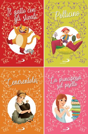 Gatto con gli stivali-Pollicino-Cenerentola-La principessa sul pisello  - Libro San Paolo Edizioni 2024, I più bei libri per ragazzi | Libraccio.it