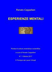 Esperienze mentali. Rivista di cultura umanistica e scientifica (2017). Vol. 1: principio dei lavori virtuali, Il.