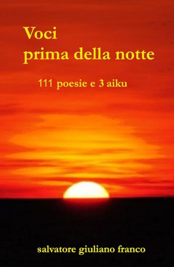 Voci prima della notte - Salvatore Giuliano Franco - Libro ilmiolibro self publishing 2019, La community di ilmiolibro.it | Libraccio.it