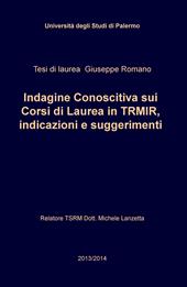 Indagine conoscitiva sui corsi di laurea in TRMIR, indicazioni e suggerimenti