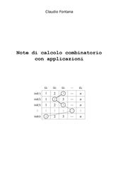 Note di calcolo combinatorio con applicazioni