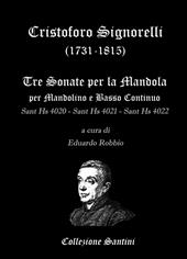 Cristoforo Signorelli. Sonate per mandolino e basso continuo. Partitura