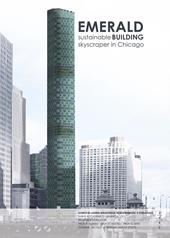 Emerald. Sustainable building skyscraper in Chicago