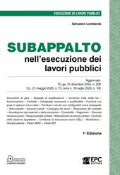 Subappalto nell'esecuzione dei lavori pubblici