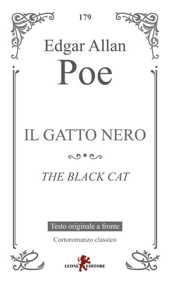 Il gatto nero. Testo inglese a fronte - Edgar Allan Poe - Libro Leone 2025, Gemme | Libraccio.it