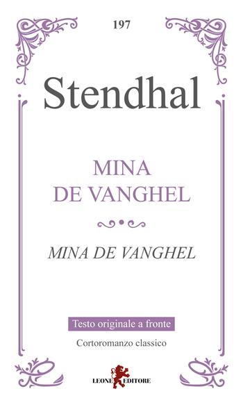 Mina de Vanghel. Testo originale a fronte. Ediz. bilingue - Stendhal - Libro Leone 2026, Gemme | Libraccio.it