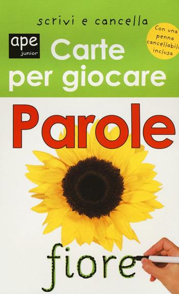 Parole. Carte per giocare. Ediz. a colori. Con gadget  - Libro Ape Junior 2017, Libri gioco | Libraccio.it
