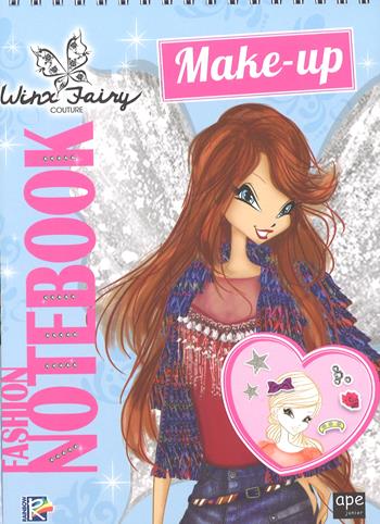 Fashion notebook make-up. Winx Fairy Couture. Con adesivi. Ediz. a colori. Ediz. a spirale  - Libro Ape Junior 2017 | Libraccio.it