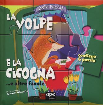 La volpe e la cicogna... e altre favole. Esopo puzzle. Ediz. a colori - Elena Giorgio - Libro Ape Junior 2017 | Libraccio.it