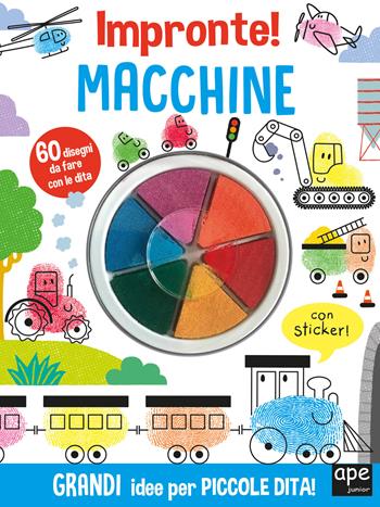 Macchine e motori. Impronte! Ediz. illustrata  - Libro Ape Junior 2022, Libri gioco | Libraccio.it