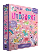 Unicorni. Crea e gioca. Ediz. a colori. Con 28 personaggi 3d. Con puzzle. Con scenari di gioco