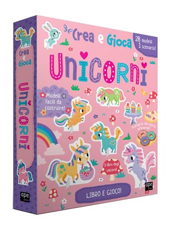 Unicorni. Crea e gioca. Ediz. a colori. Con 28 personaggi 3d. Con puzzle. Con scenari di gioco  - Libro Ape Junior 2023, Libri gioco | Libraccio.it