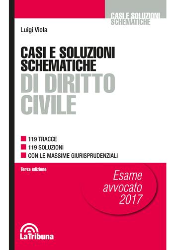 Casi e soluzioni schematiche di diritto civile - Luigi Viola - Libro La Tribuna 2017, Casi e soluzioni schematiche | Libraccio.it