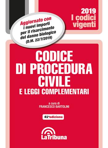 Codice di procedura civile e leggi complementari  - Libro La Tribuna 2019, I codici vigenti | Libraccio.it