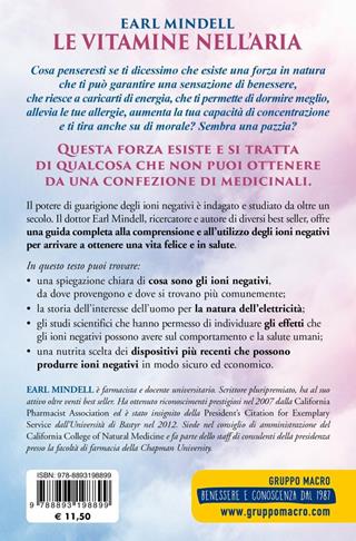 Le vitamine nell'aria. I benefici degli ioni negativi per curare depressione, disturbi respiratori, mal di testa, ipertensione - Earl Mindell - Libro Gruppo Editoriale Macro 2019, La biblioteca del benessere | Libraccio.it