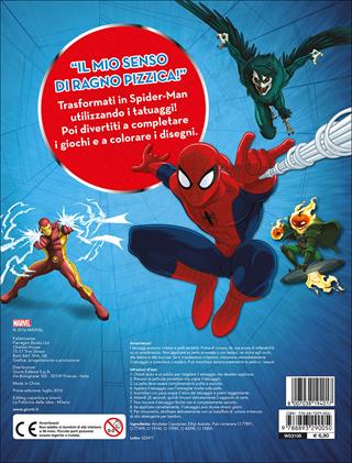 Il libro con tatuaggi. Spider-Man. Super album. Ediz. illustrata  - Libro Marvel Libri 2016 | Libraccio.it