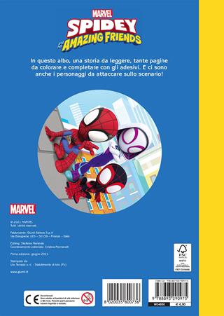Spidey. Staccattacca & colora. Con adesivi. Ediz. illustrata  - Libro Marvel Libri 2021, Staccattacca & colora | Libraccio.it